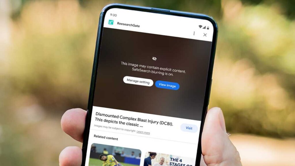 Google Results Will Blur Explicit Images by Default
